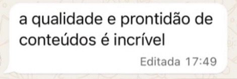 Resultado de aluno após aplicar as estratégias do Método R.eserva