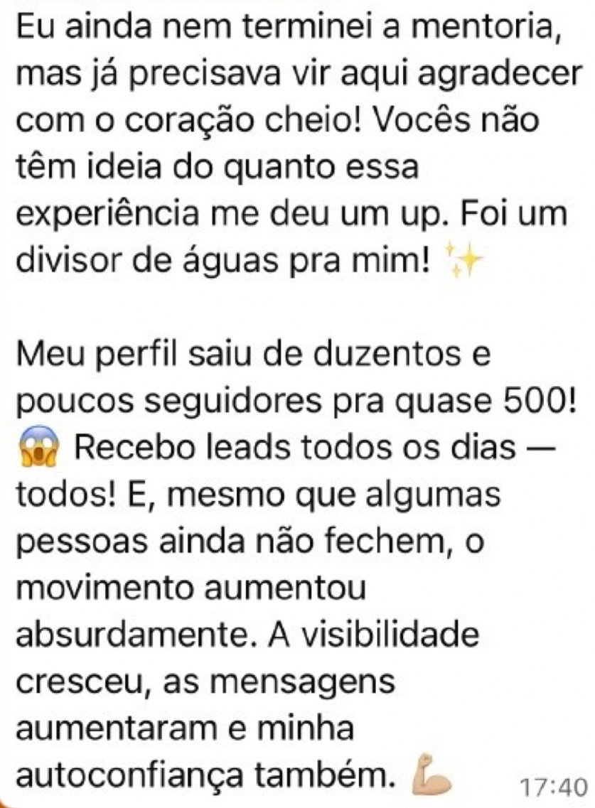 Resultado de aluno após aplicar as estratégias do Método R.eserva